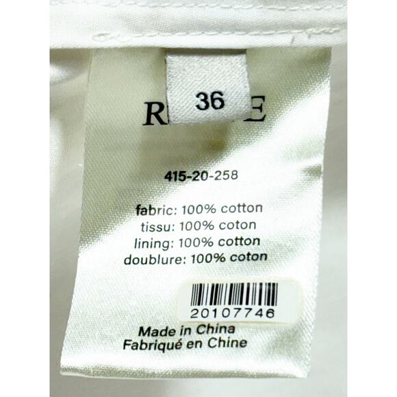 Róhe Strapless Cotton Poplin Bustier Top Optic White Size 36 EU 4 US - Picture 6 of 7